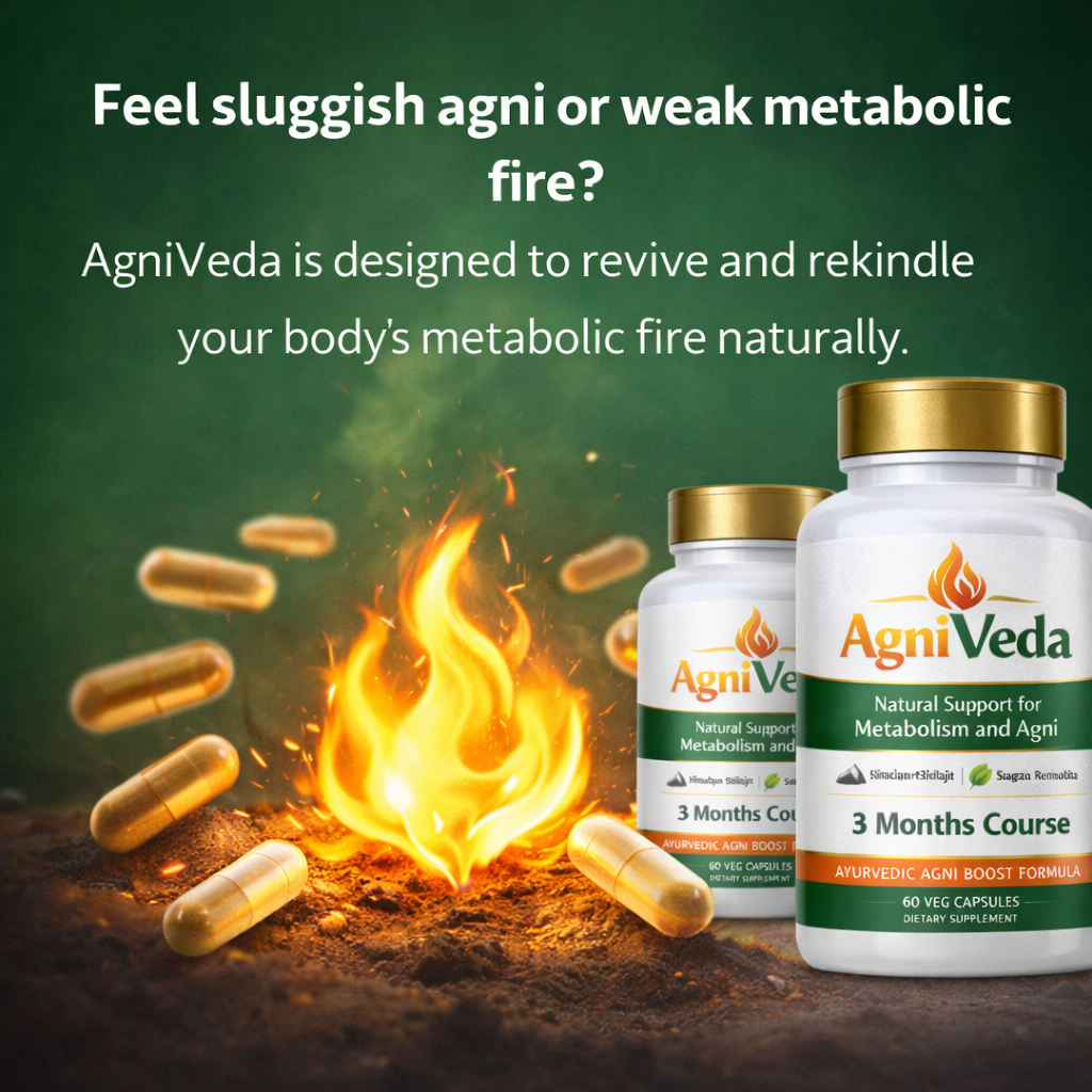 Agni Veda - Sanjeevani Metabolism Support Capsules For Fat Loss, B.P, Sugar, and Insomnia